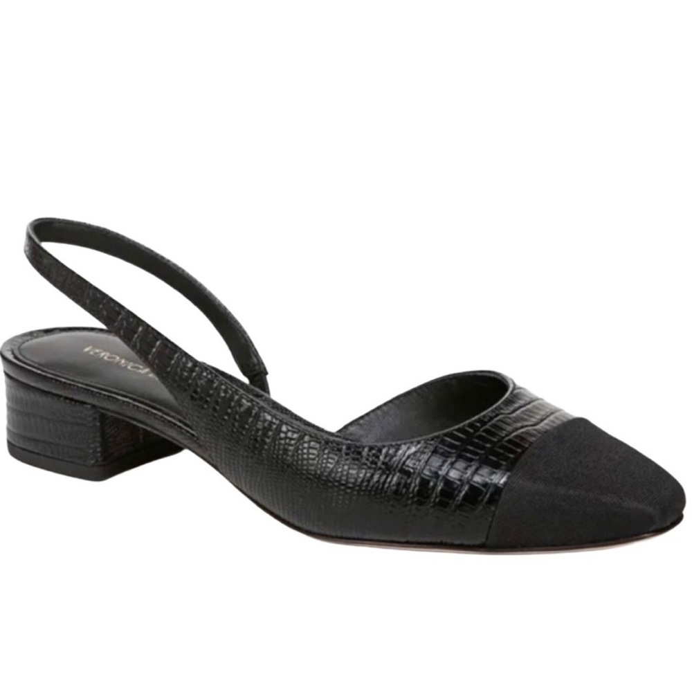 Veronica Beard Black Slingback Shoes